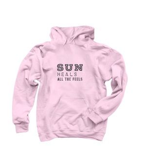 Pink sweatshirt kangaroo pocket custom hoodie